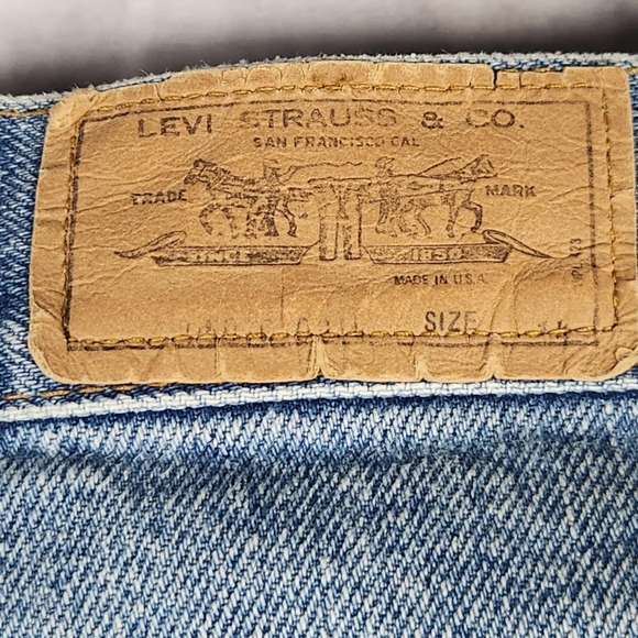 Levis Jeans Womens Size 26 Flare Leg Orange Tab Light Wash Blue Denim Pants - Picture 9 of 15